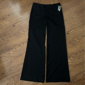 Vintage Gap The Trouser low rise flare Black Pants 1 Y2K Deadstock NWT 2009